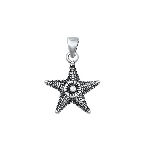 Starfish Pendant 19MM - S925 Sterling Silver