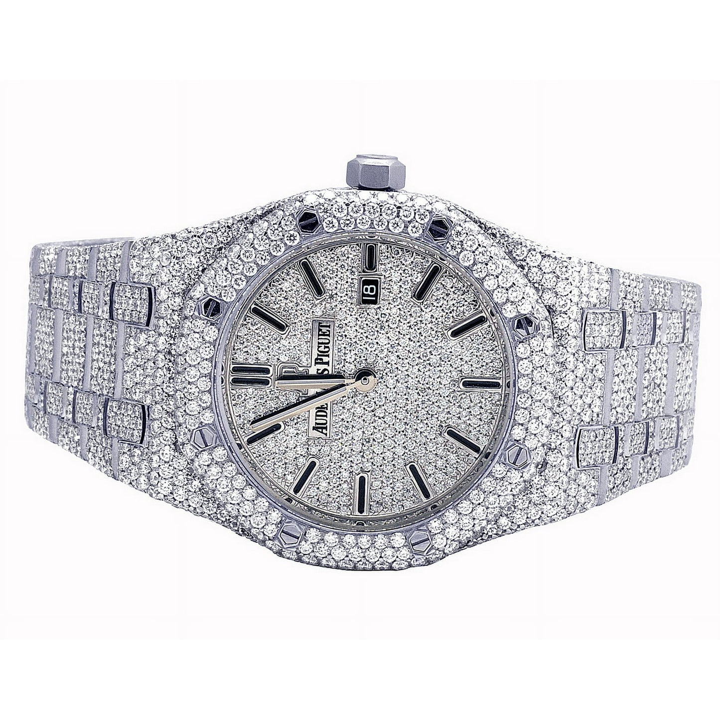 Custom Ladies Audemars Piguet Royal Oak 33MM - 21.35CT VS Diamonds