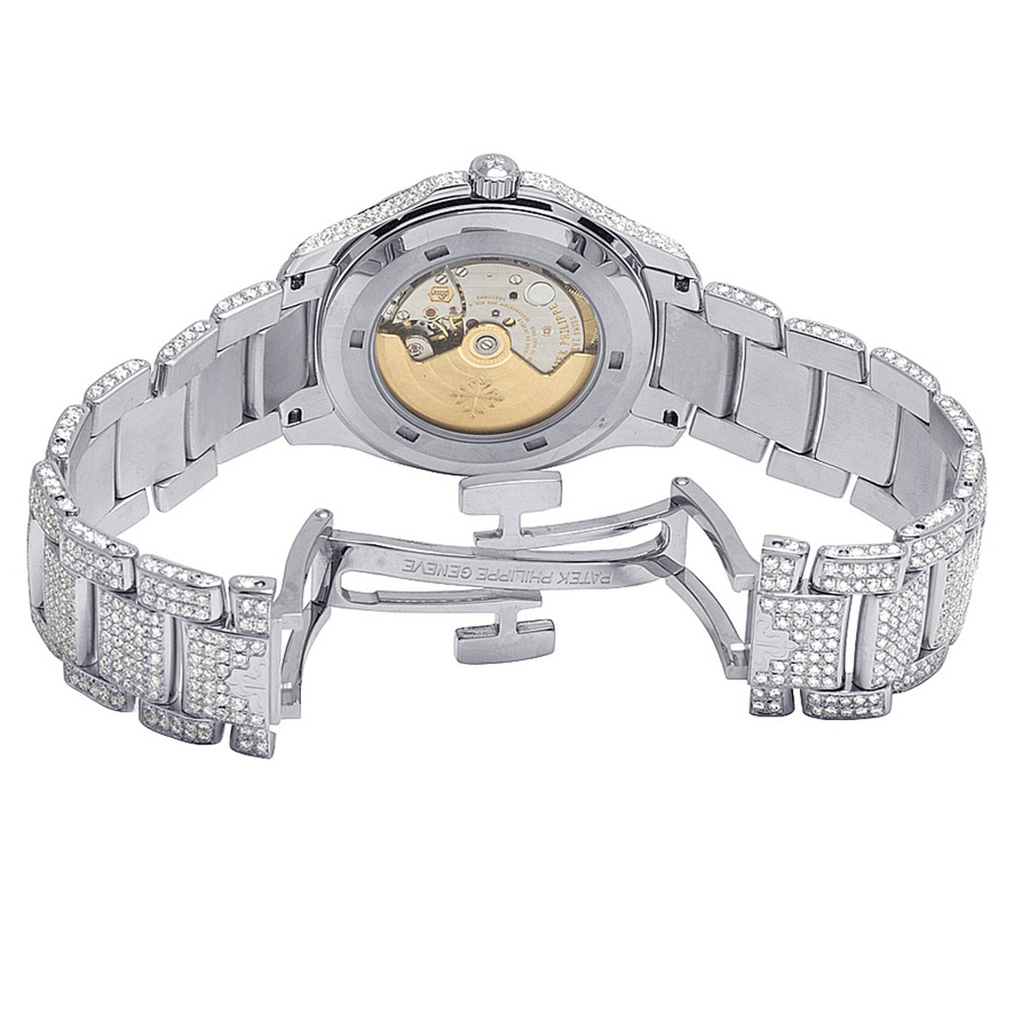 Men's Patek Philippe Nautilus 5167/1A Steel Pave Set VS Diamond Watch 21.5CT