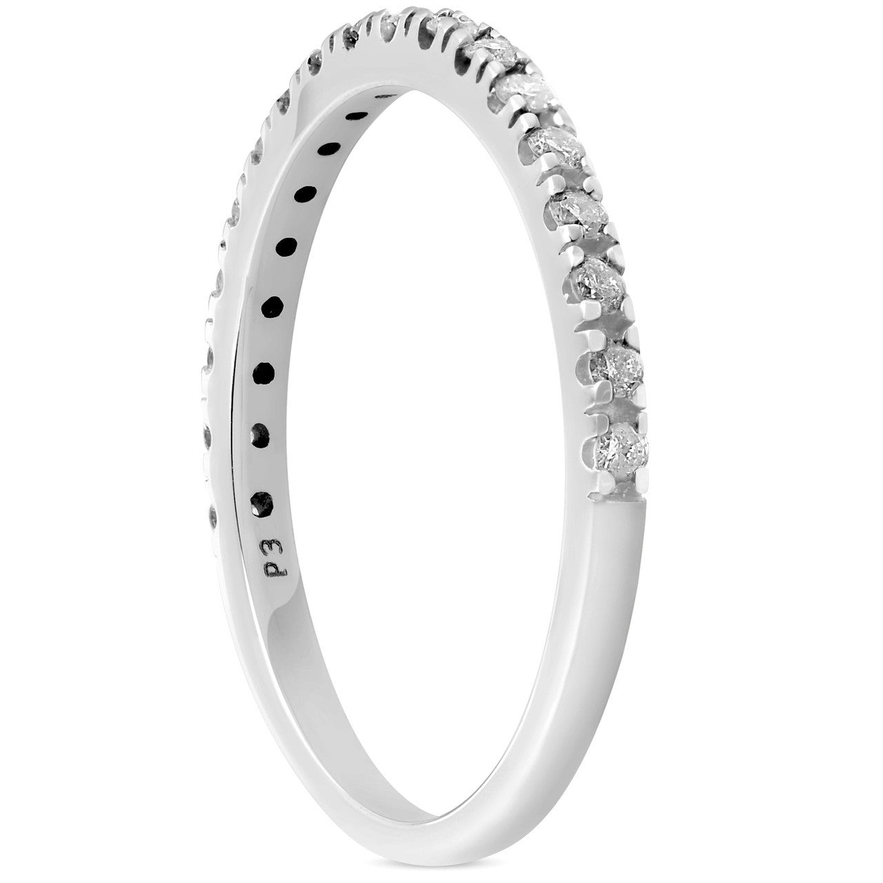 Diamond Stackable Band - 10K White Gold