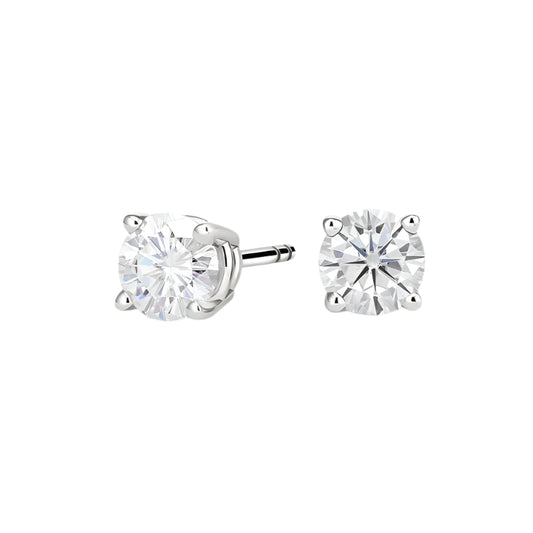 Moissanite Earring Studs 1CT - S925 Sterling Silver