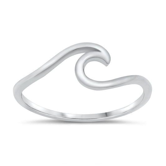 Petite Wave Ring - S925 Sterling Silver