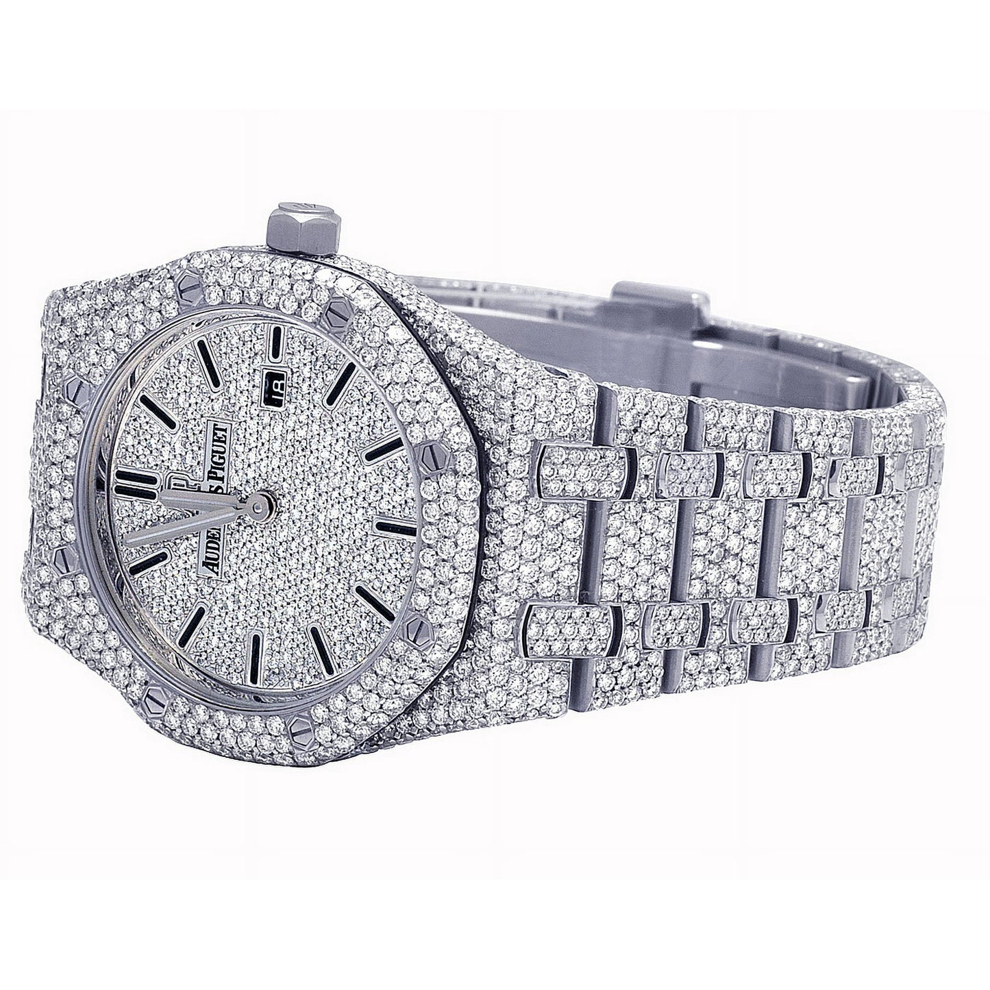 Custom Ladies Audemars Piguet Royal Oak 33MM - 21.35CT VS Diamonds